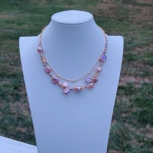 S65 Handmade Freshwater Baroque Pearl Necklace